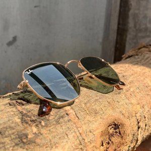 RayBan Gold Frame Green Lens 51mm RB3548-N